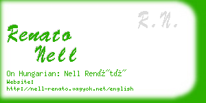 renato nell business card